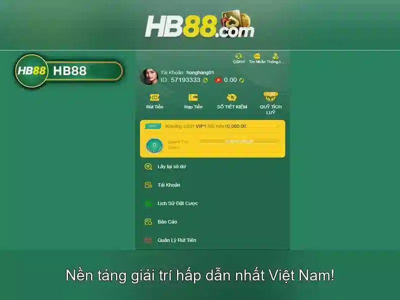 Tính năng ưu việt của app HB88