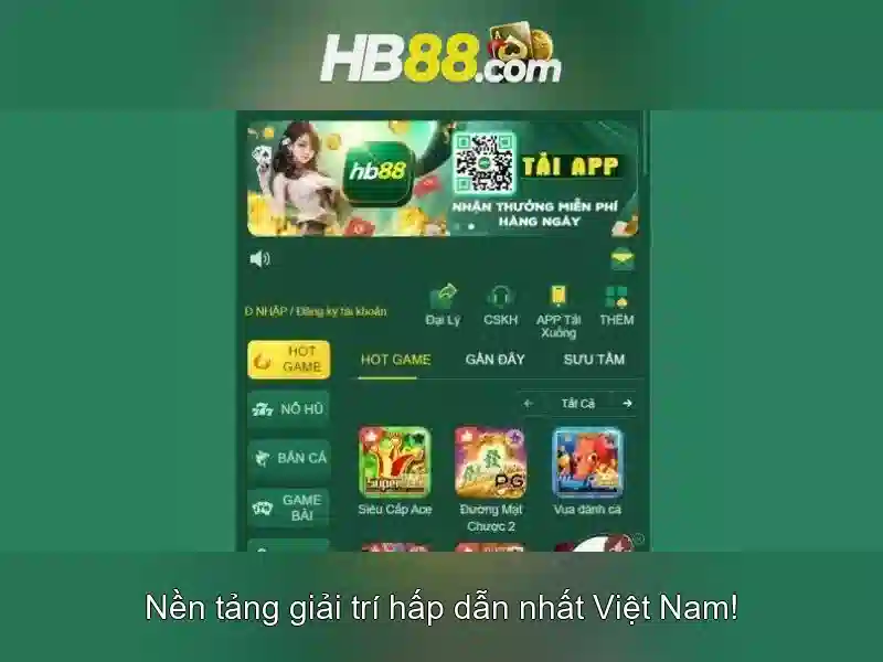 trải nghiệm Slot trên app hb88